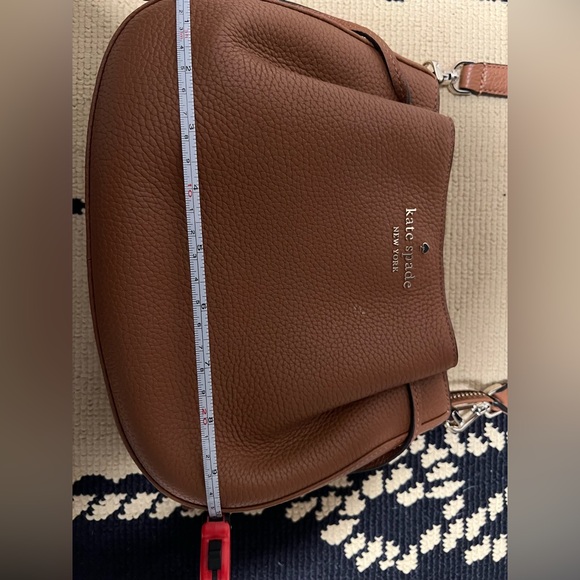 Kate Spade Brown Satchel with Textured Leather and Gold Hardware - Picture 4 of 5